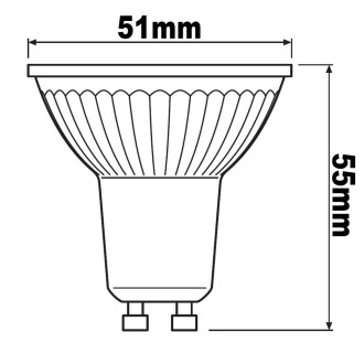 5PAK LED žiarovka GU10 2,6W  35W 230lm 4000K Neutrálna 36° pätica OSRAM