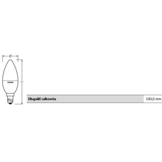 LED žiarovka E14 B35 4,2W  25W 250lm RGBW 180° OSRAM Star + PILOT