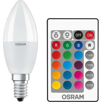 LED žiarovka E14 P45 5,5W  40W 470lm RGBW OSRAM Star PILOT Stmievateľná