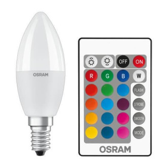 LED žiarovka E14 P45 5,5W  40W 470lm RGBW OSRAM Star PILOT Stmievateľná