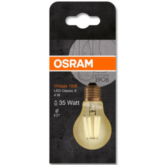 LED žiarovka E27 A60 4W  36W 410lm 2400K Warm 360° OSRAM Vintage 1906