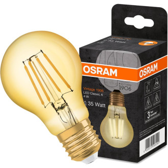 LED žiarovka E27 A60 4W  36W 410lm 2400K Warm 360° OSRAM Vintage 1906