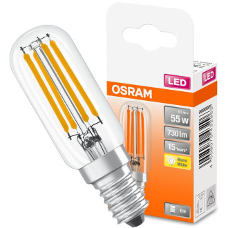 LED žiarovka E14 T26 6,5W  55W 730lm 2700K Warm 300° Filament OSRAM Parathom