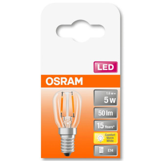 LED žiarovka E14 T26 1,6W  5W 50lm 2400K Warm 320° Filament OSRAM Parathom