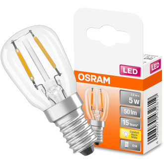 LED žiarovka E14 T26 1,6W  5W 50lm 2400K Warm 320° Filament OSRAM Parathom