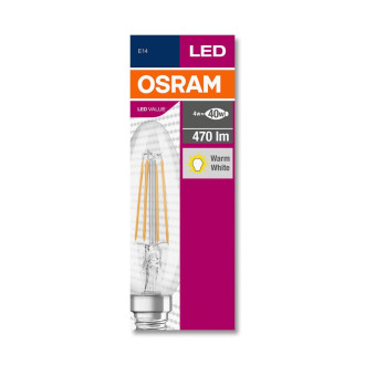 LED žiarovka E14 B35 4W  40W 470lm 2700K Warm 200° Filament OSRAM Value