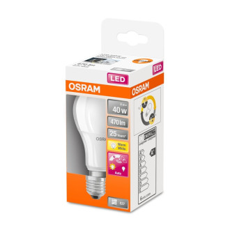 LED žiarovka E27 A60 6W  40W 470lm 2700K Warm 240° OSRAM Star Dusk Sensor