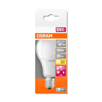 LED žiarovka E27 A60 6W  40W 470lm 2700K Warm 240° OSRAM Star Dusk Sensor