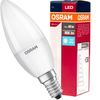 LED žiarovka E14 B35 8W  60W 806lm 4000K Neutrálna hodnota OSRAM