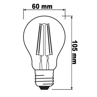 LED žiarovka E27 A60 6,5W  55W 725lm 2400K Warm 360° OSRAM Vintage 1906