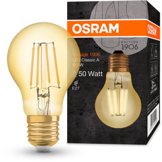 LED žiarovka E27 A60 6,5W  55W 725lm 2400K Warm 360° OSRAM Vintage 1906