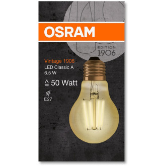 LED žiarovka E27 A60 6,5W  55W 725lm 2400K Warm 360° OSRAM Vintage 1906