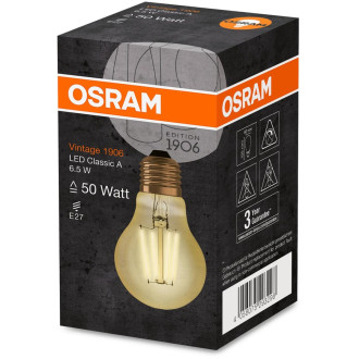 LED žiarovka E27 A60 6,5W  55W 725lm 2400K Warm 360° OSRAM Vintage 1906