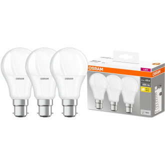 3PAK LED žiarovka B22d A60 8,5W  60W 806lm 2700K Warm 360° OSRAM