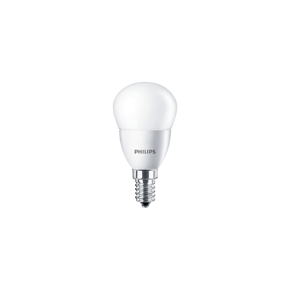 LED žiarovka led Philips CorePro E14 5,5W 827 2700K teplá biela 470lm P45 guľa lustre