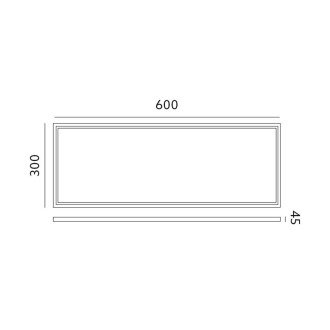 Rám  pre LED panel NELIO2 30x60 klik KOBI