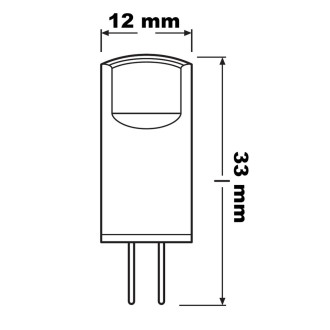 3PAK LED žiarovka G4 Capsule 0,9W  10W 100lm 2700K Warm 300° 12V OSRAM