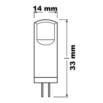 3PAK LED žiarovka G4 Capsule 1,8W  20W 200lm 2700K Warm 300° 12V OSRAM