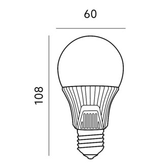 LED žiarovka E27 A60 9W  60W 810lm 4000K Neutrálna 220° KOBI Senzor pohybu a súmraku