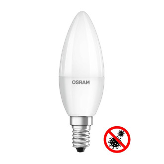 LED žiarovka LED E14 B35 5,5W  40W 470lm 4000K Neutralna 200° OSRAM Antibakteriálna