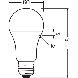 LED žiarovka E27 A60 10W  75W 1055lm 4000K Neutral 200° OSRAM Star