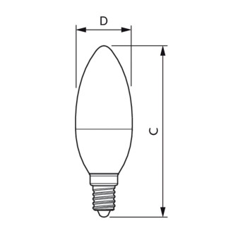 LED žiarovka LED E14 5W  40W 470lm 4000K Neutralna sviečka PHILIPS