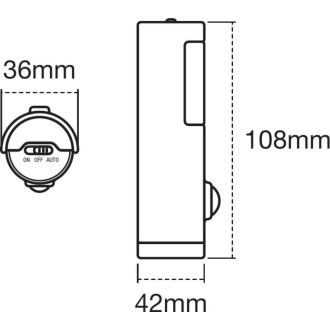 Nočná LED lampa Nightlux so senzorom pohybu 0.35W 10lm 4000K IP54 LEDVANCE