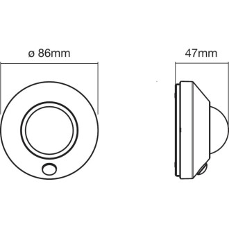 Stropné svetlo LED Nightlux White 1,70W 105lm 4000K IP20 Ledvance Motion Sensor