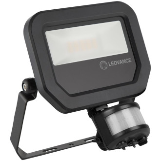 LED reflektor 10W 1100lm 3000K IP65 čierny so senzorom pohybu a súmraku LEDVANCE Floodlight