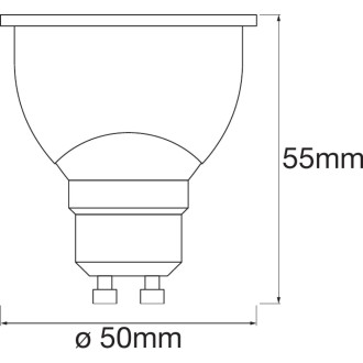 LED GU10 5W 350lm 2700K teplá LEDVANCE SMART+ WiFi stmievateľná