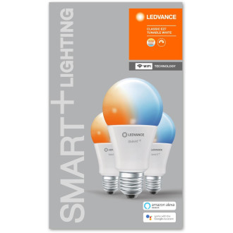 3PAK LED žiarovka E27 A75 14W 1521lm CCT LEDVANCE SMART+ WiFi Stmievateľná