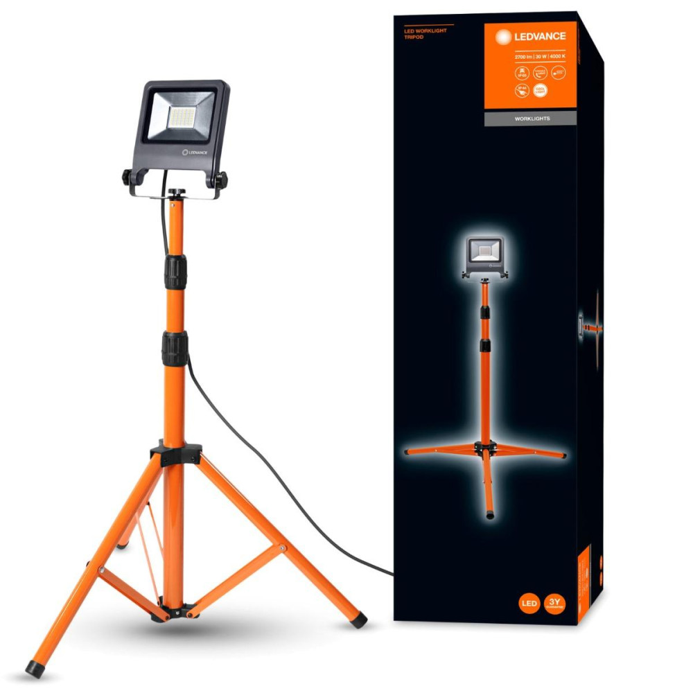 LED reflektor 1x30W 2700lm 4000K IP65 Na stojane LEDVANCE WORKLIGHT TRIPOD WORKING PORTABLE