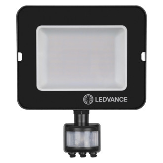 HALOGEN LED reflektor so senzorom 50W 4500lm 3000K IP65 COMPACT V Black LEDVANCE