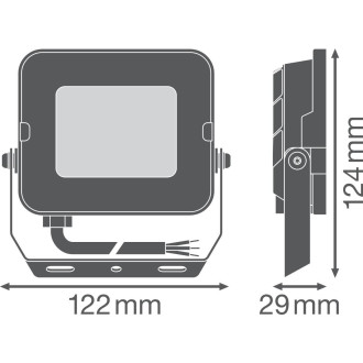 LED reflektor 20W 2000lm 6500K IP65 čierny LEDVANCE COMPACT V