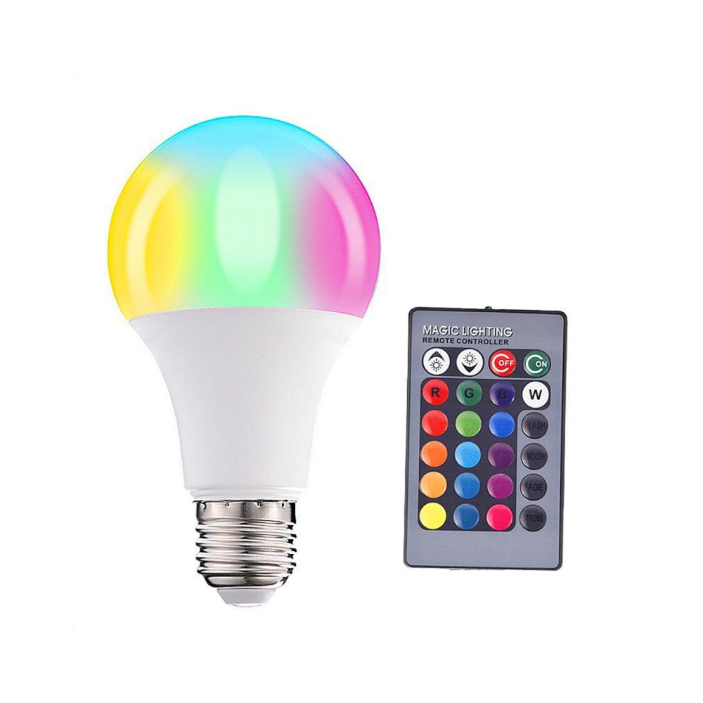 10W LED žiarovka RGB+CW E27