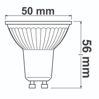 GU10 LED žiarovka 4,3W  30W 350lm 2700K Warm 120° OSRAM Parathom