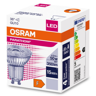 LED žiarovka GU10 4,3W  50W 350lm 4000K Neutral 36° OSRAM Parathom