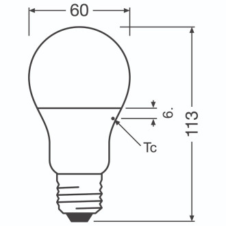 3PAK LED žiarovka E27 A60 8,5W  60W 806lm 4000K Neutral 300° OSRAM