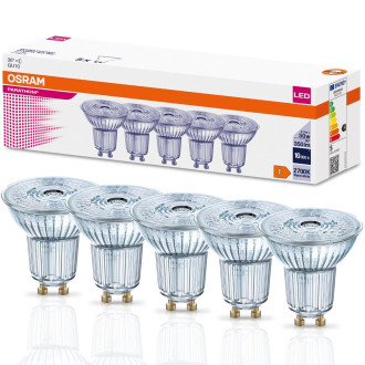 5PAK LED žiarovka GU10 4,3W  50W 350lm 2700K Warm 36° OSRAM Parathom