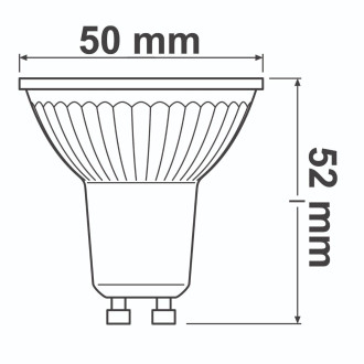 LED žiarovka GU10 2,6W  35W 230lm 2700K Warm 36° OSRAM Parathom