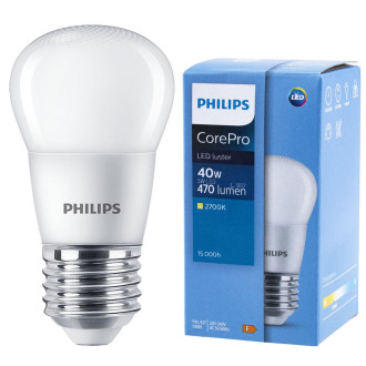 LED žiarovka E27 5W  40W 470lm 2700K teplá žiarovka PHILIPS