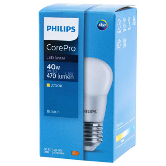 LED žiarovka E27 5W  40W 470lm 2700K teplá žiarovka PHILIPS