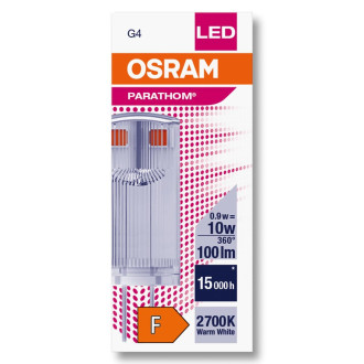 LED žiarovka G4 Capsule 0,9W  10W 100lm 2700K Warm 320° 12V OSRAM Parathom