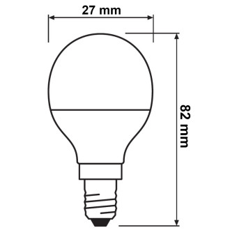 LED žiarovka E14 P45 4,9W  40W 470lm 2700K Warm OSRAM Parathom