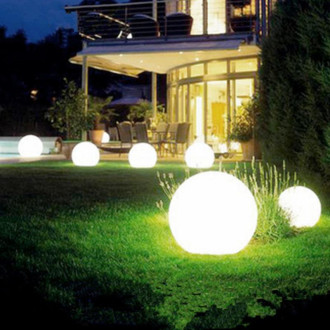 Záhradná guľa LAMPA do záhrady E27 GARDEN BALL S Kobi 25cm