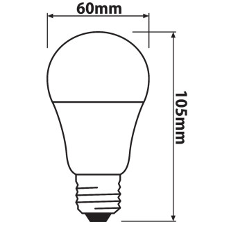 LED žiarovka E27 A67 10,5W  75W 1055lm 2700K Warm 220° OSRAM Parathom Stmievateľná