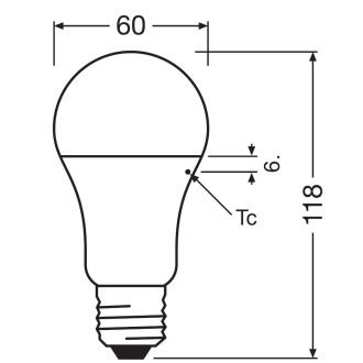 LED žiarovka E27 A60 10W  75W 1055lm 4000K Neutral 200° OSRAM Parathom