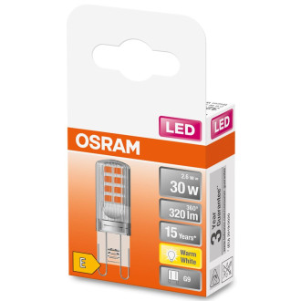 LED žiarovka G9 s päticou 2,6W  30W 320lm 2700K teplá 300° OSRAM STAR