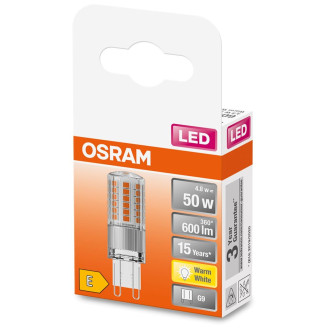 LED žiarovka G9 CAPSULE 4,8W  50W 600lm 2700K Warm 300° OSRAM STAR