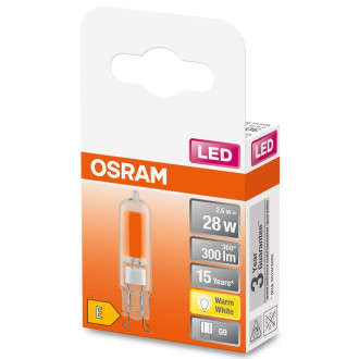 LED COB G9 kapsula 2,6W  30W 320lm 2700K teplá 300° OSRAM STAR